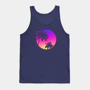 Retro Miami Vintage Aesthetic Tank Top